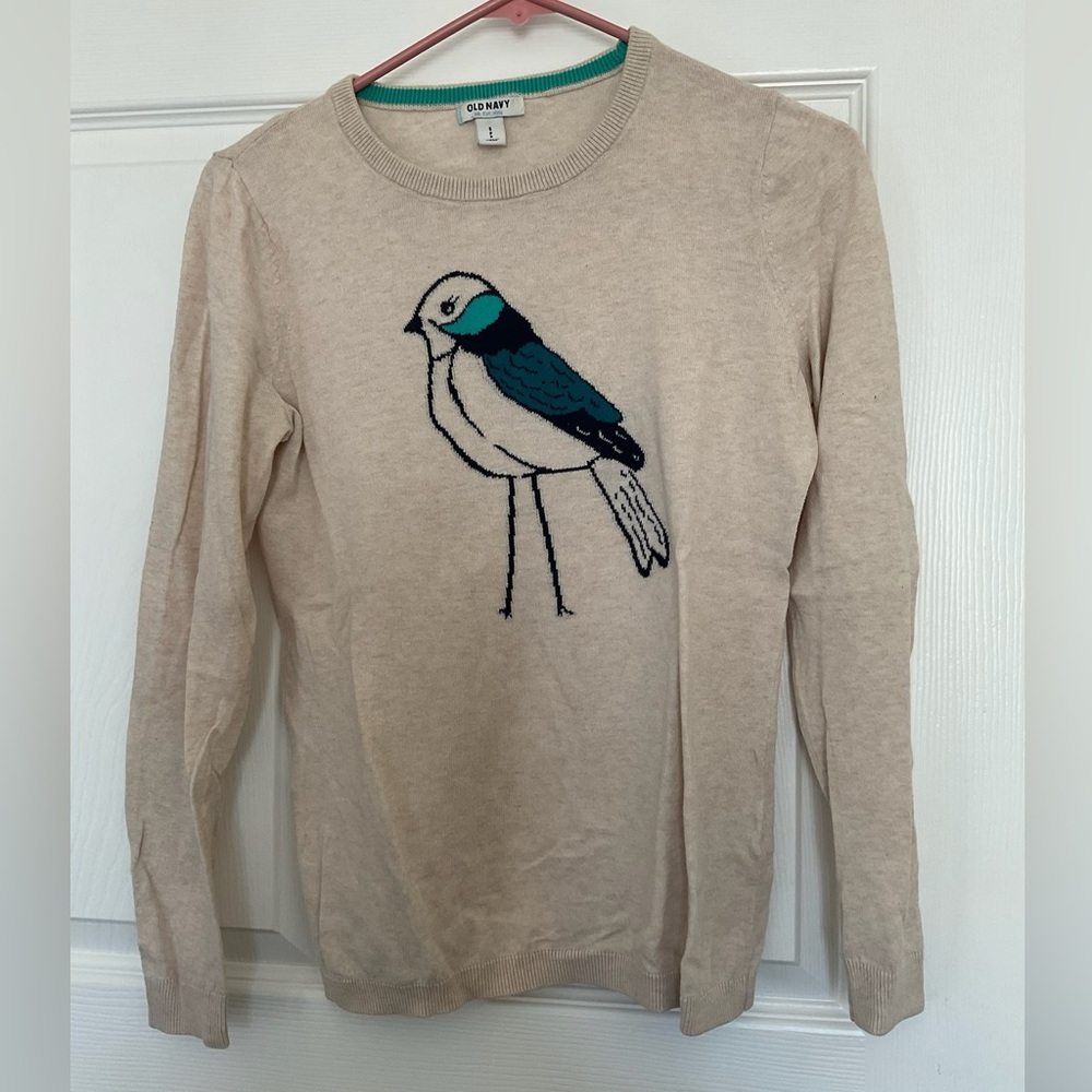 Old Navy bird long sleeve shirt, women’s S